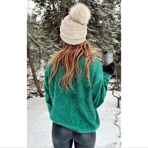SHOW ME YOUR MUMU Feel Good Sweater In Emerald Knit